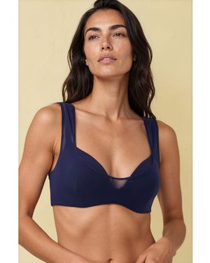 Gezzina Dawn Heartshape Bikini Top - Blue