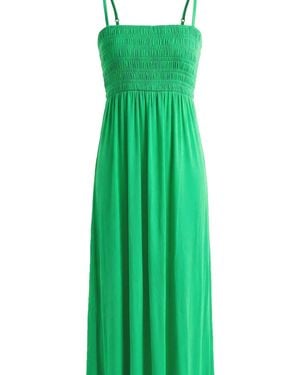 JJwinks Bra-Free Smocked Modal Maxi Dress - Green