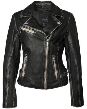 Mauritius Moto Leather Jacket Sofia - Black