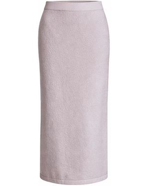 Fiora Muse Cashmere Pencil Skirt - Purple