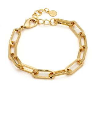 Crystals and Co Chunky Paper Clip Bracelet - Metallic