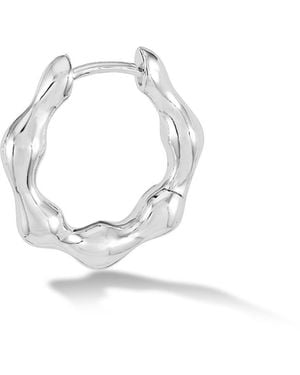 Dower & Hall Single Waterfall Hinged Hoop - White