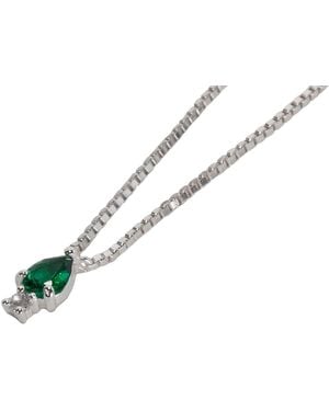 NASI SILVER Pear Atarah Necklace- Crystal Spinel & Topaz - Multicolour