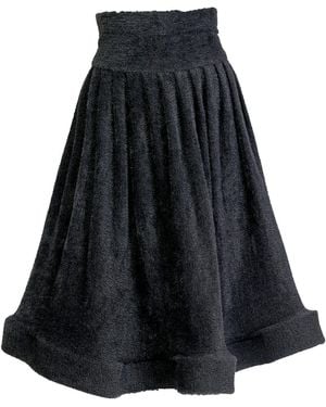 Maison Bogomil Pleated Circle Skirt - Black