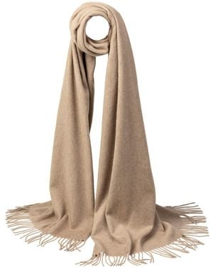 Kinalba Callan Fawn Cashmere Stole - Natural