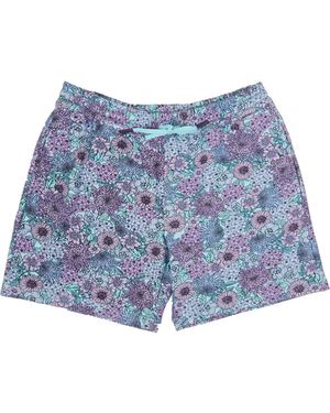 lords of harlech Silus Garden Party Interlock Shorts - Blue