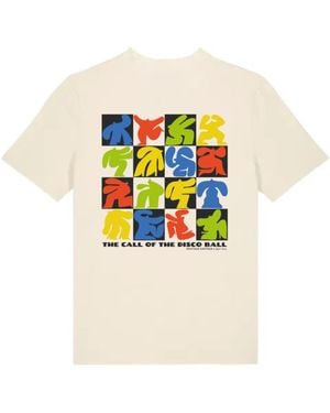 Boutique Kaotique Disco Dancing Organic Cotton T-Shirt - Blue