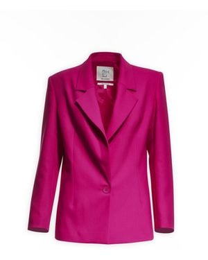 Maison sél Fuchsia Oversized Jacket - Pink