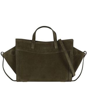 Saonara Brand Mini Shopping Suede - Green