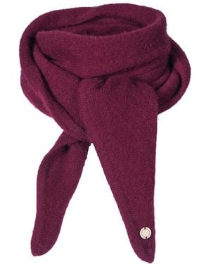 tirillm Oxblood Cashmere Neck Scarf - Purple