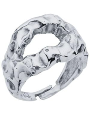 LINYA JEWELLERY Mazu Amorphous Ring - White