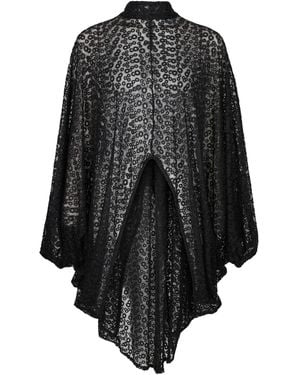 Lioness by Tf Ebony Luxe Lacy Tunic - Black