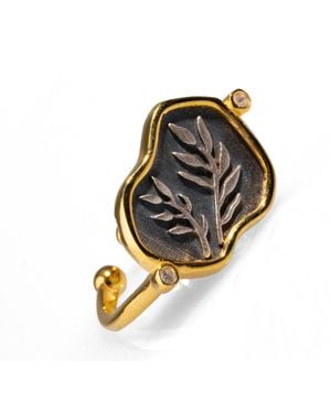 Ebru Jewelry Enternal Peace Branch Ring - Multicolour