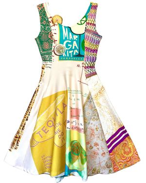 Ipng Design Dress Zip Summer Maths Shake - Yellow