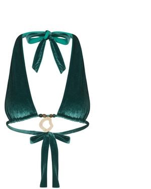 Haus of Mclees Reversible Kyma Bikini Top - Green