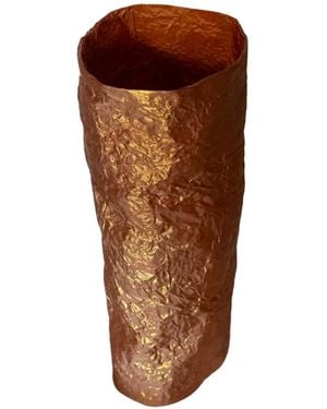 Romer Millinery Morphy Moldable Extra Wide Cuff Bronze Silk - Brown