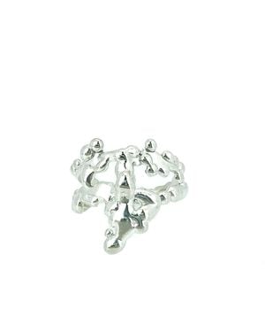 Karen Kriegel Cluster Ring Number Three - White