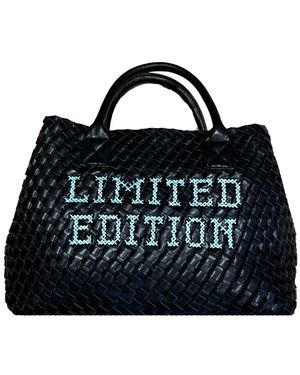 Lilly Loves Limited Edition Stitched Vegan Leather Bag - Black