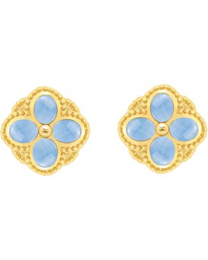 Marcia Moran Musa Post Stud Earrings - Blue