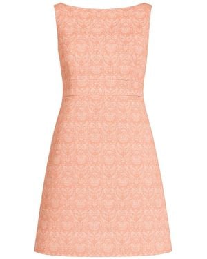 Conquista Print Sleeveless A Line Shift Dress By Fashion - Pink