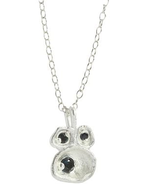 Claire Hill Designs Sapphire Lichen Pendant Necklace - Metallic