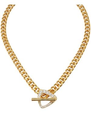 Native Gem Triomphe Necklace- 14K Plate - Metallic