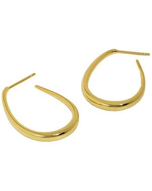 Janus Edinburgh Vermeil Sterling Shiel Hoop Earrings - Metallic