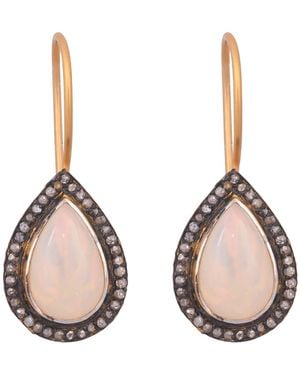 Opium Jewels Teardrop Earrings - Pink