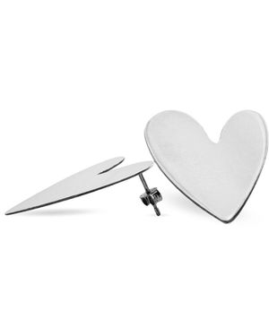 Silver Moon Sterling Earrings – Heart Of Light - White