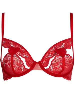 BonBon Lingerie Griselda Ouvert Bra - Red