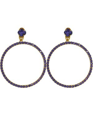 Vickisarge The Large Hoop Earrings - Black