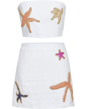 By Felizia Scylla Embellished Co-Ord Set - White
