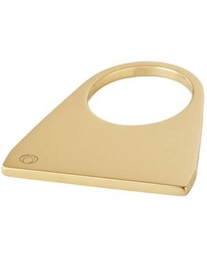 THE ROSE Bague Trumpet – Thin Sculptural Ring - Metallic