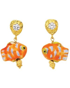 Amber Sceats Azurefin Earrings - White