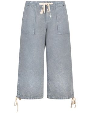 Love and Nostalgia Big Bully Capri Pant - Blue