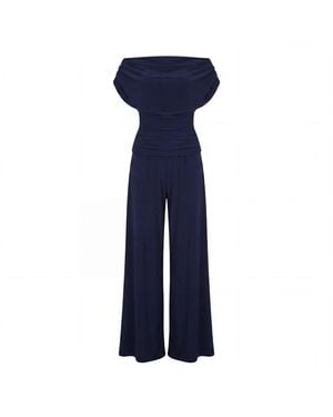 Atom Label Carbon Jumpsuit - Blue