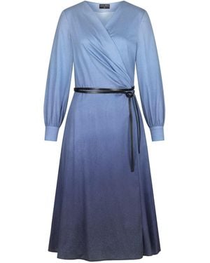 Marianna Déri Ombré Wrap Dress - Blue