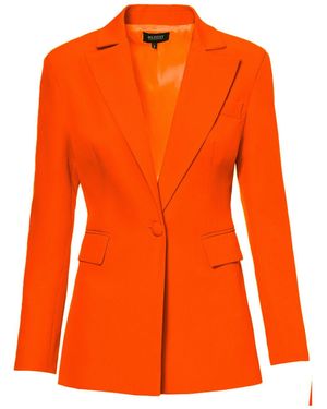 BLUZAT Neon Slim Fit Blazer - Orange