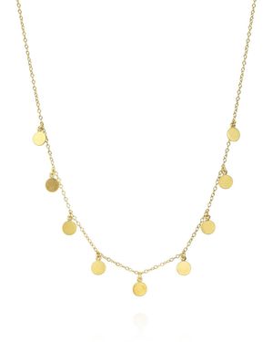 MOUNIR LONDON Shimmer Disc Necklace - Metallic