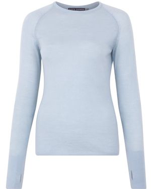 Paul James Knitwear Midweight Merino Activewear Training Eos Top - Blue