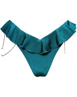 Marquise Swim Bikini Bottom Opera Skirt - Blue