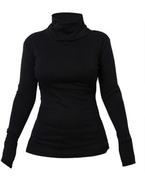 Metamorph Long Sleeve Top With Thumbholes - Black
