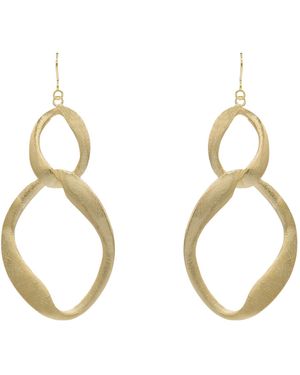 Marcia Moran Geometric Link Dangle Earrings - Black