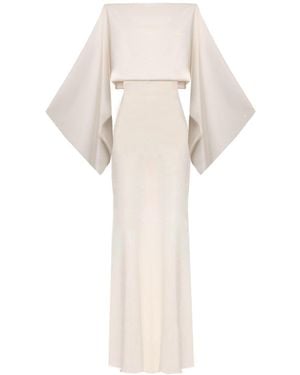 Sanctumum Rose Raya Kimono Dress - White