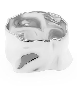 Cote Cache Wave Ring - White