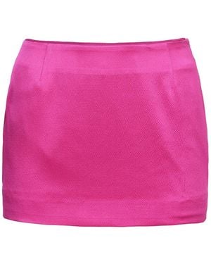 Mandasen Halston Silk Low Rise Mini - Pink