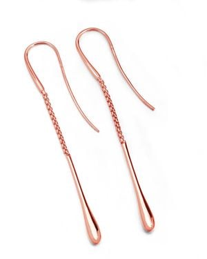 Lucy Quartermaine Drop Earrings - Metallic