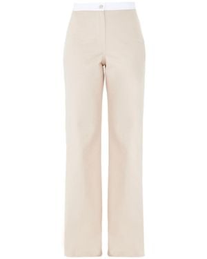 Ariana Bestepe Neutrals Adelle Wide Leg Trousers - Natural