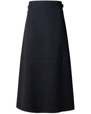 The Extreme Collection Flared Midi Skirt - Blue