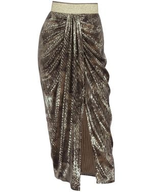 Me & Thee Never A Rose Metallic Skirt